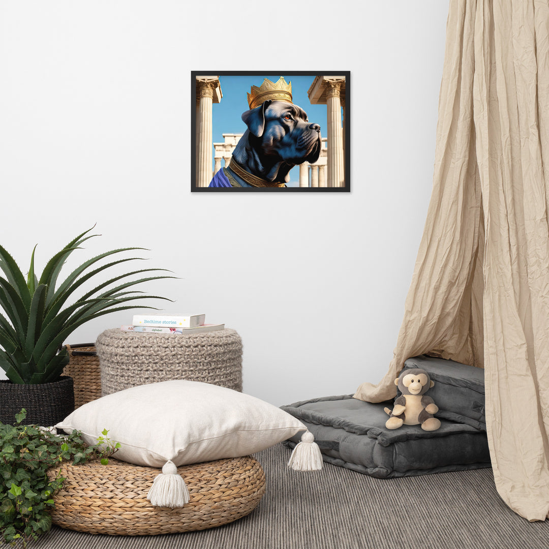 Framed photo paper poster-Cane Corso