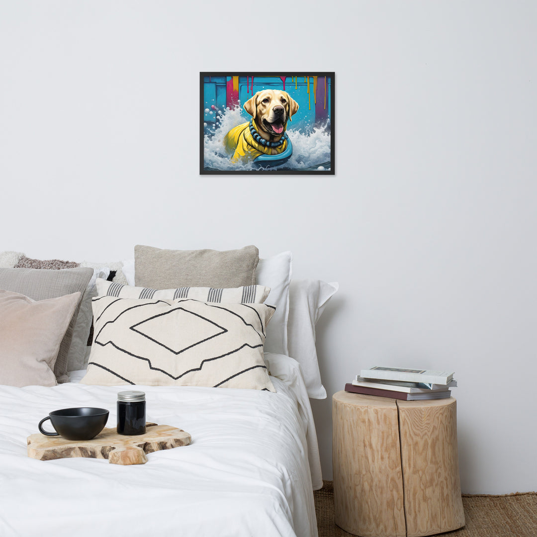 Framed photo paper poster-Labrador Retriever