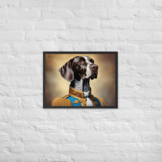 German Shorthaired Pointer- Framed photo paper poster v2