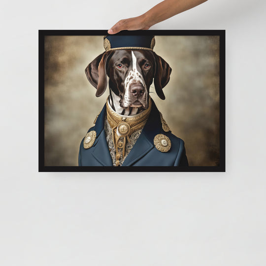 German Shorthaired Pointer- Framed photo paper poster v3