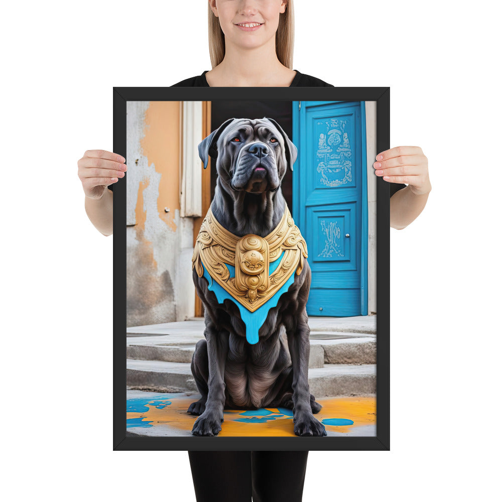 Framed photo paper poster-Cane Corso V2