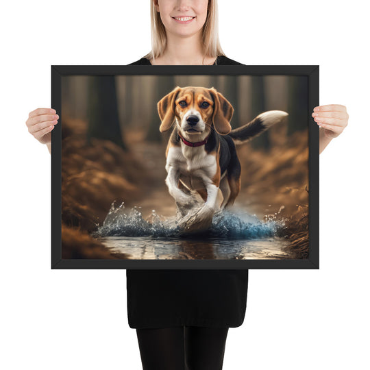 Beagle- Framed photo paper poster v3