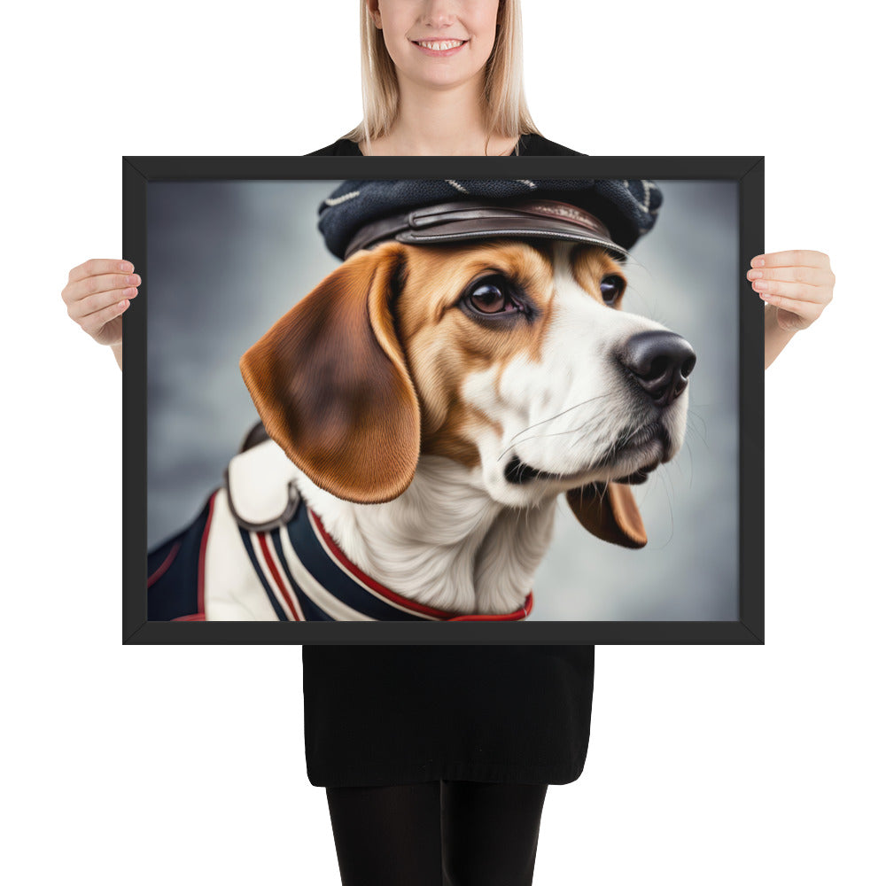 Beagle- Framed photo paper poster v4