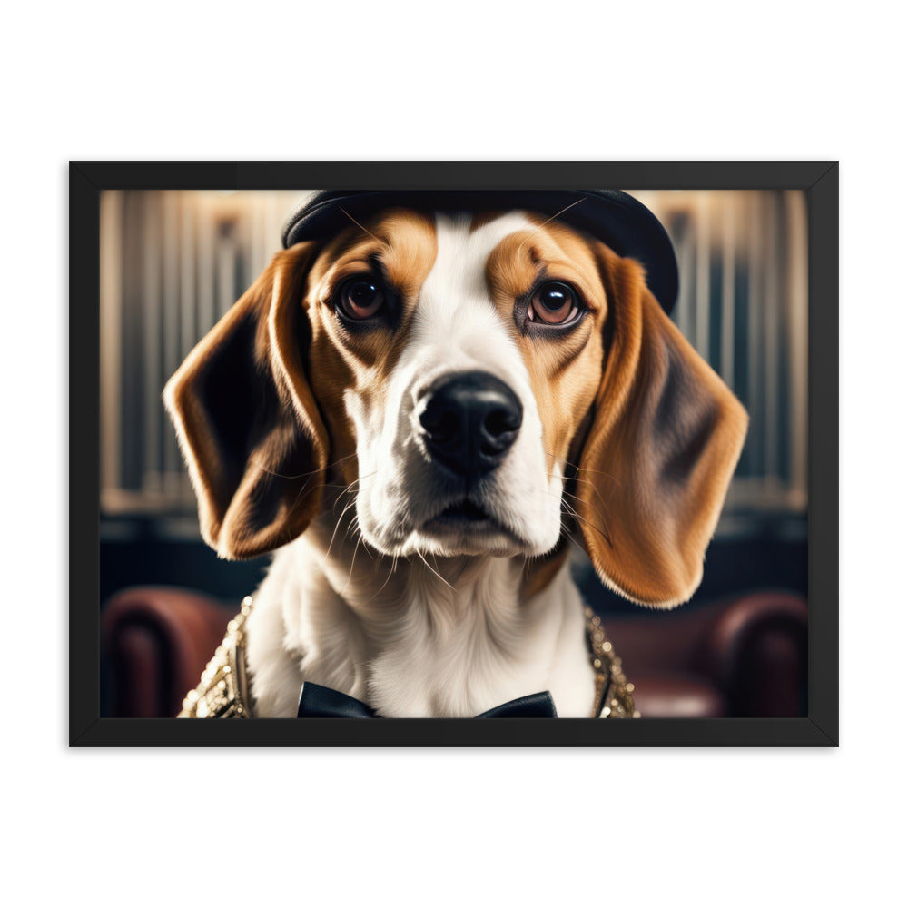 Beagle- Framed photo paper poster