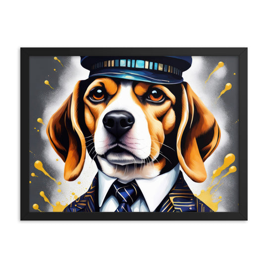 Beagle- Framed photo paper poster v5