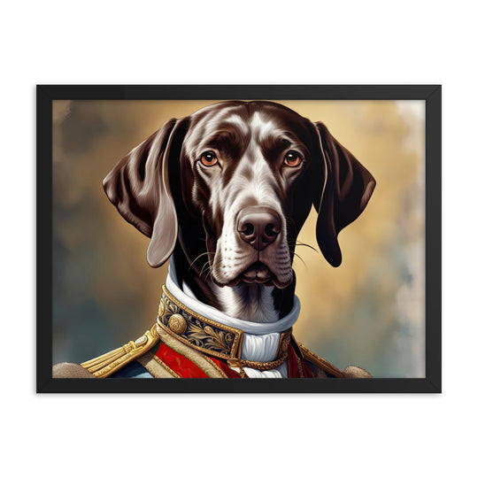 German Shorthaired Pointer- Framed photo paper poster v4