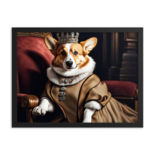 Pembroke Welsh Corgi- Framed photo paper poster