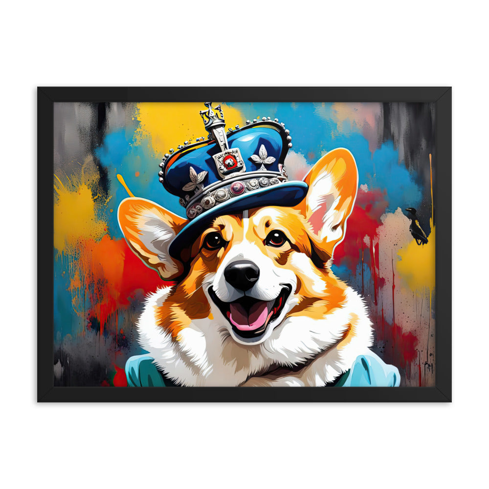 Pembroke Welsh Corgi- Framed photo paper poster v2