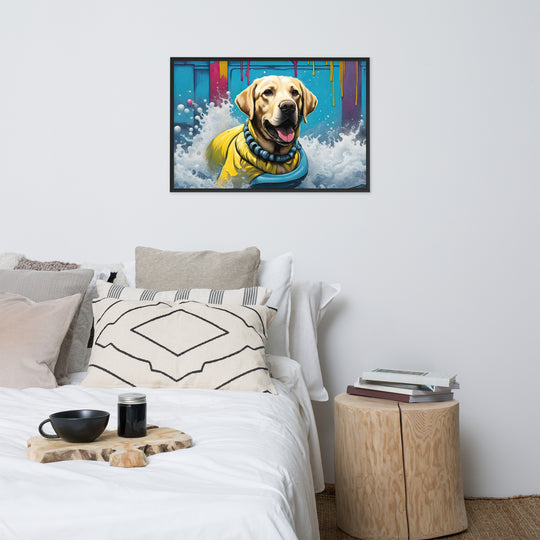 Framed photo paper poster-Labrador Retriever