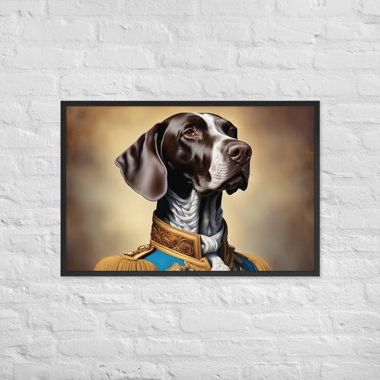 German Shorthaired Pointer- Framed photo paper poster v2