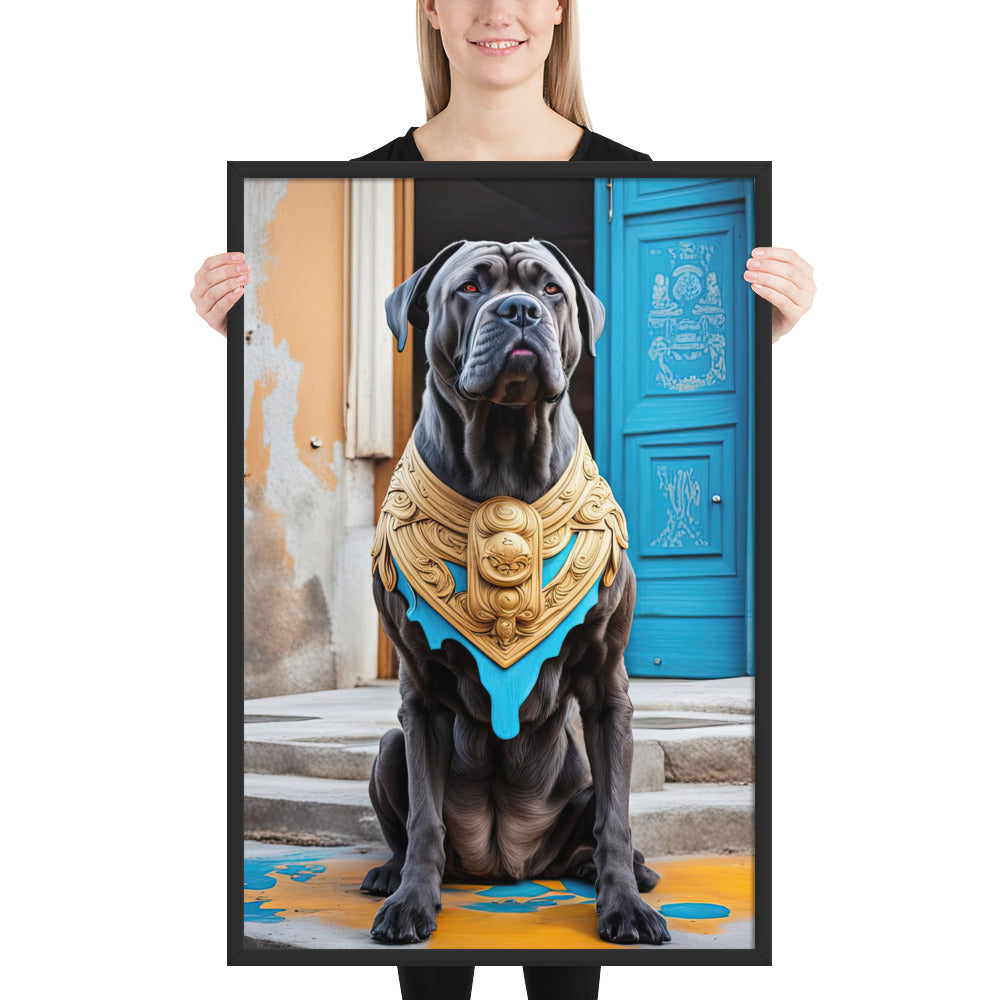 Framed photo paper poster-Cane Corso V2