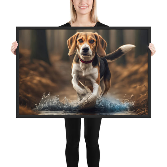 Beagle- Framed photo paper poster v3