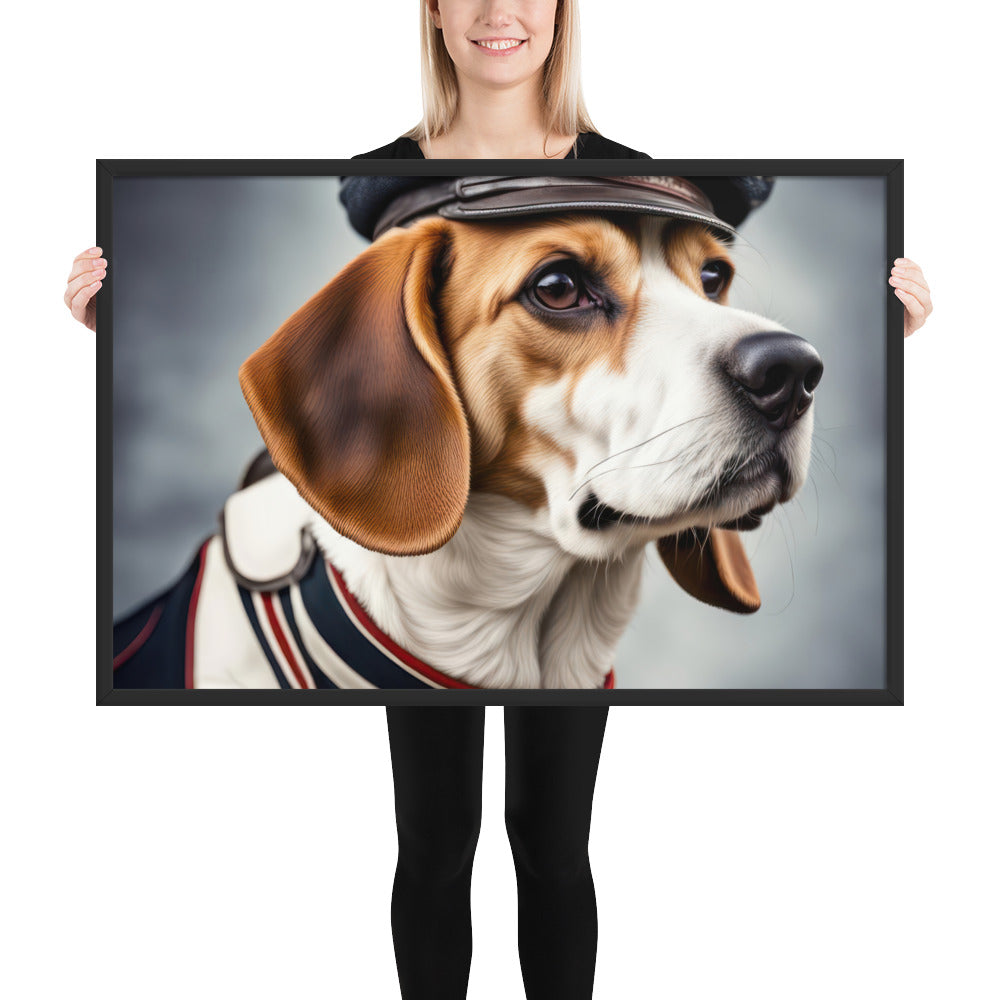 Beagle- Framed photo paper poster v4