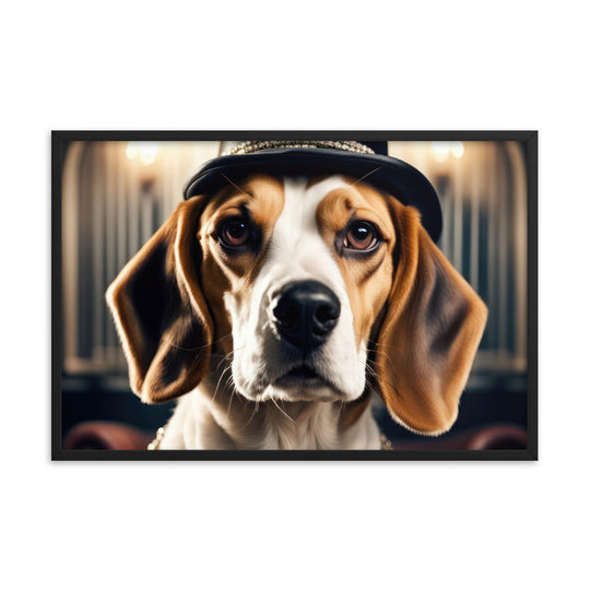 Beagle- Framed photo paper poster