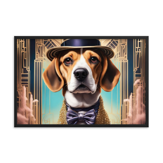 Beagle- Framed photo paper poster v2