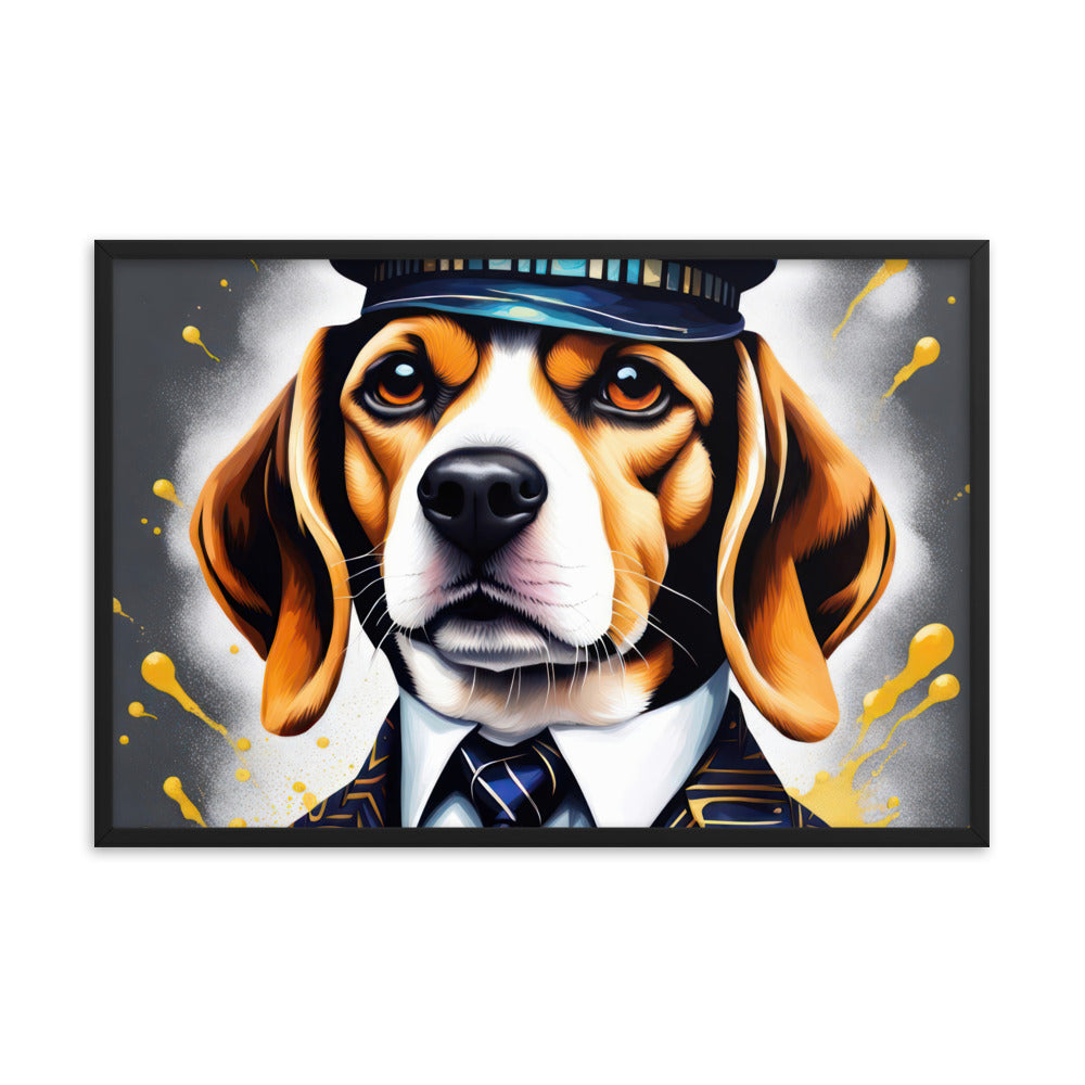 Beagle- Framed photo paper poster v5