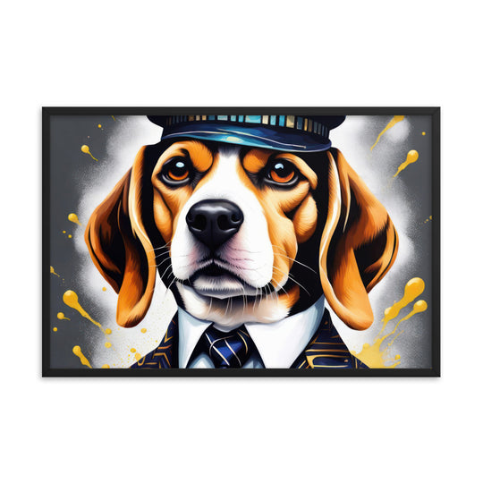 Beagle- Framed photo paper poster v5