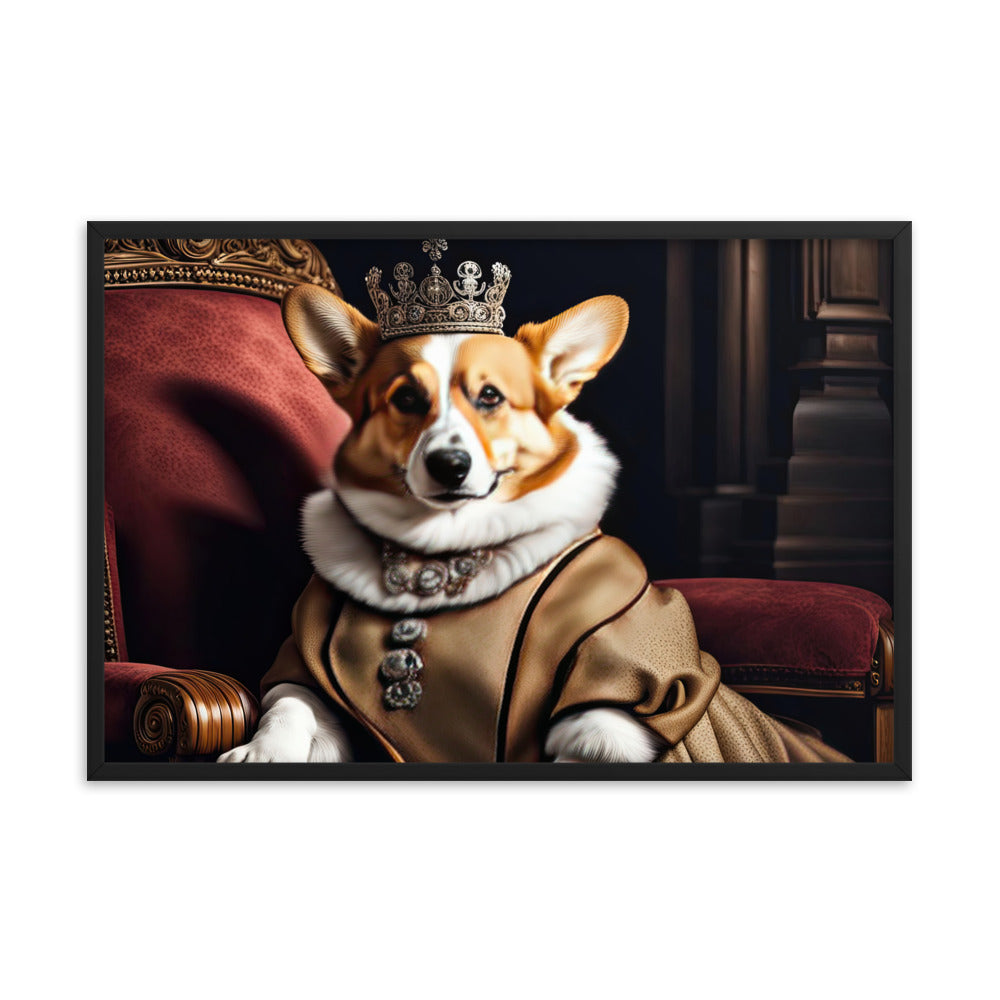 Pembroke Welsh Corgi- Framed photo paper poster