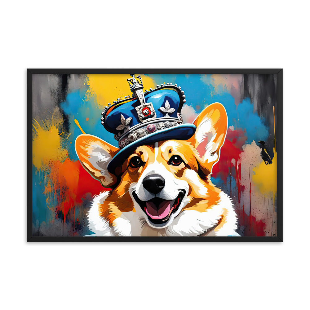 Pembroke Welsh Corgi- Framed photo paper poster v2