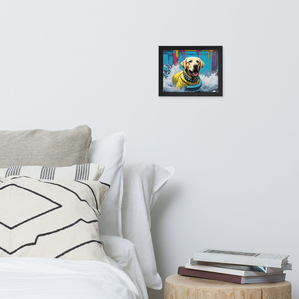 Framed photo paper poster-Labrador Retriever