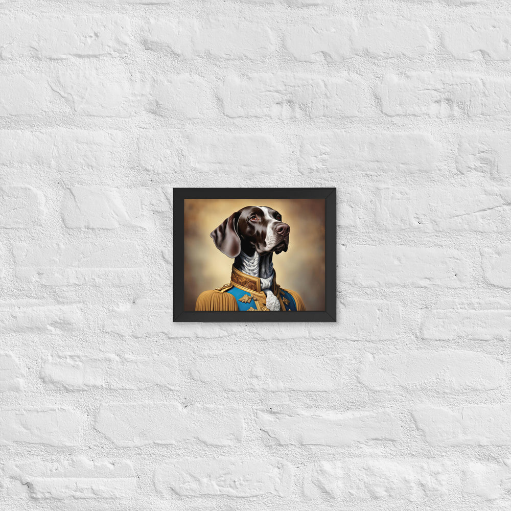 German Shorthaired Pointer- Framed photo paper poster v2