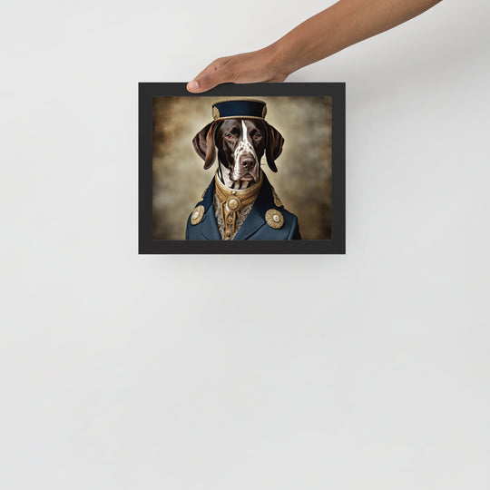 German Shorthaired Pointer- Framed photo paper poster v3