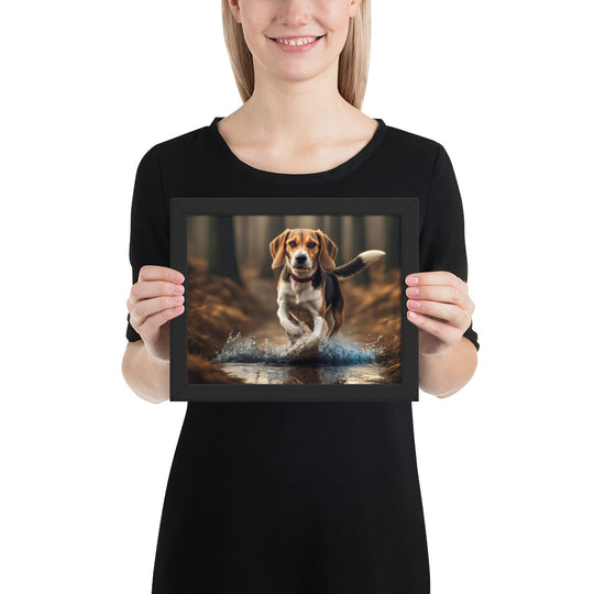 Beagle- Framed photo paper poster v3