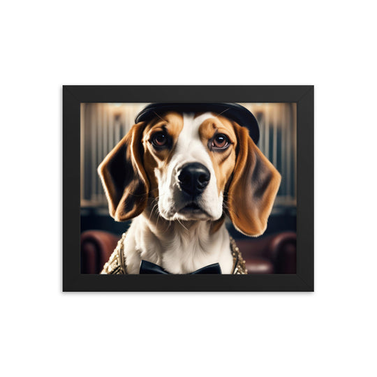 Beagle- Framed photo paper poster