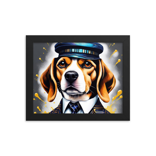 Beagle- Framed photo paper poster v5