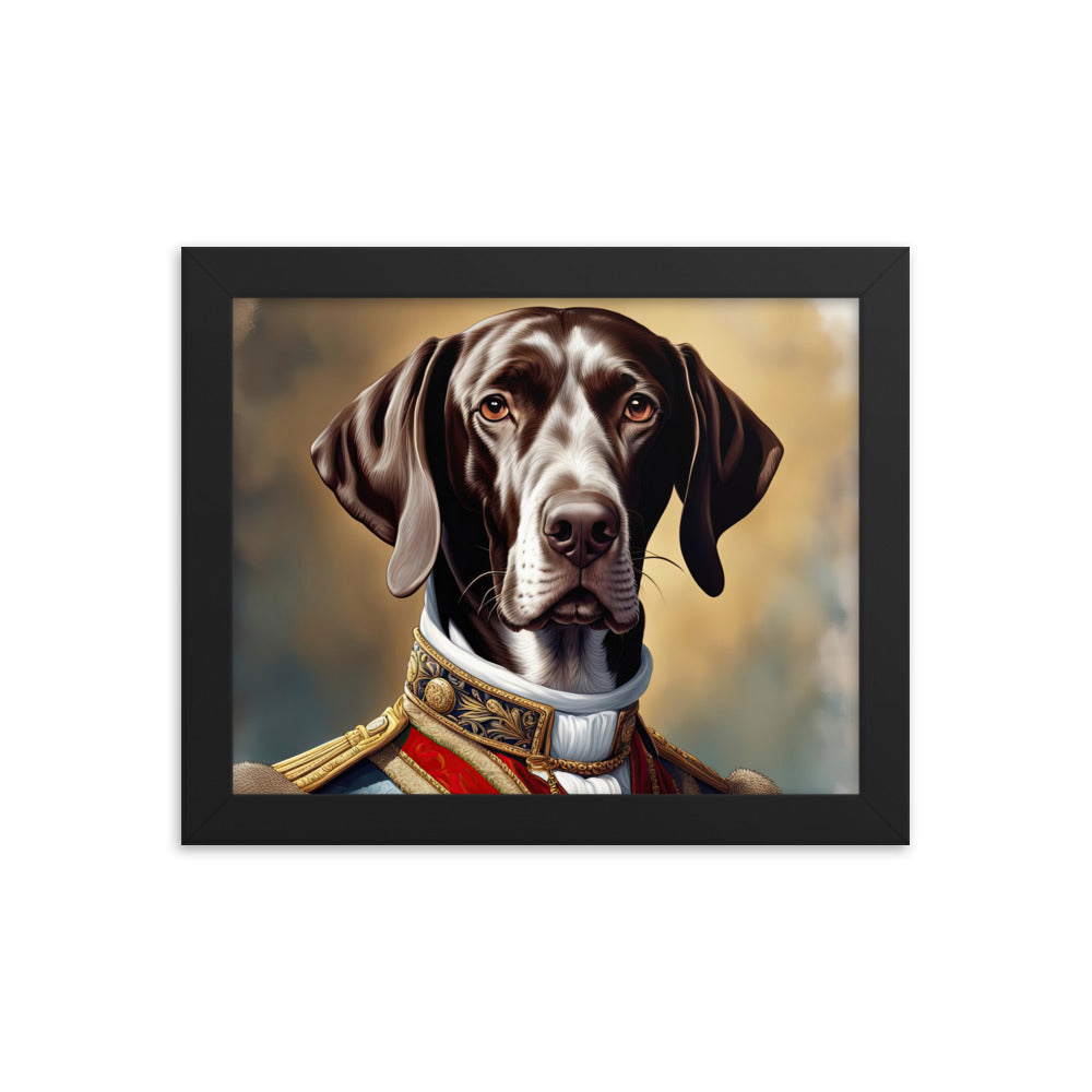 German Shorthaired Pointer- Framed photo paper poster v4