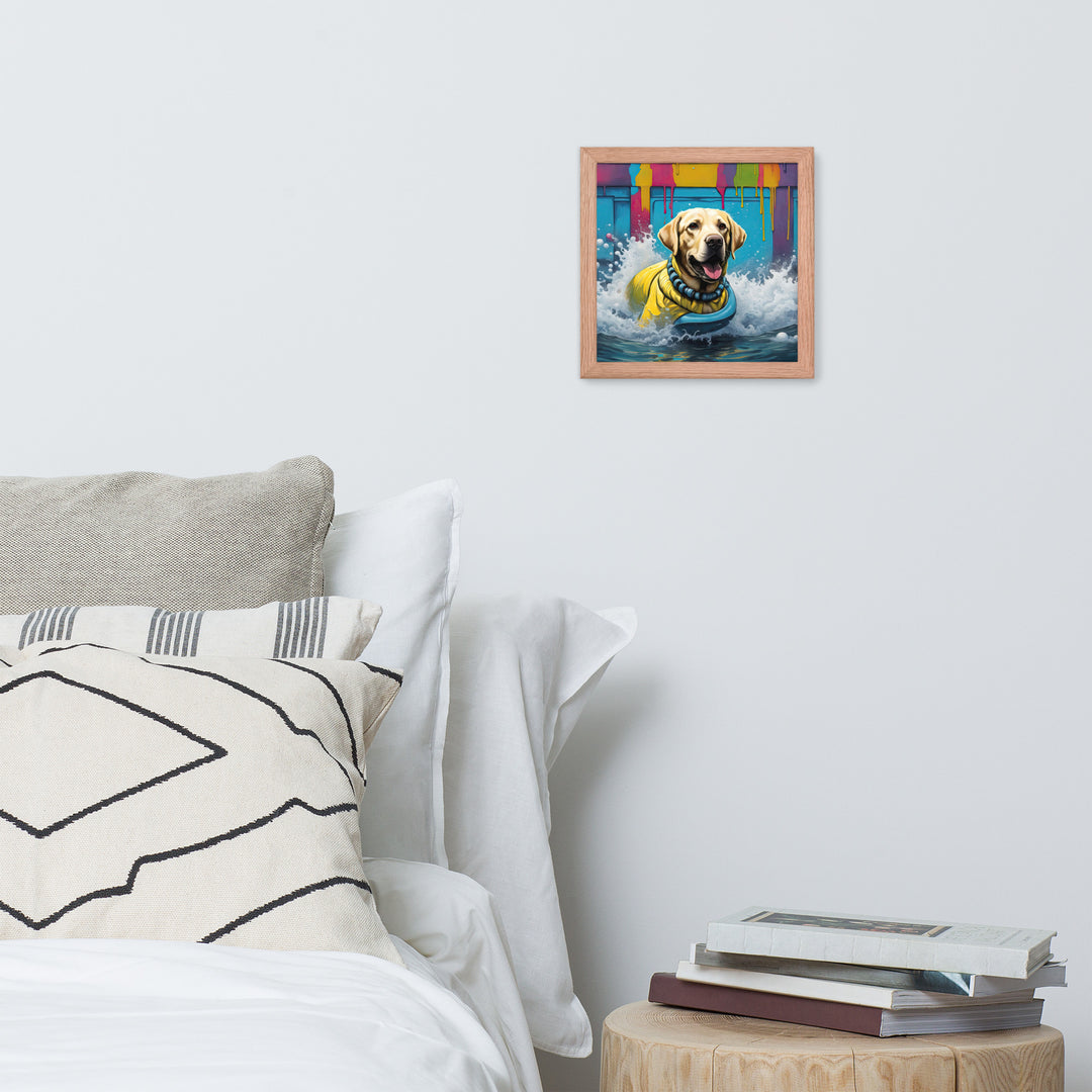 Framed photo paper poster-Labrador Retriever