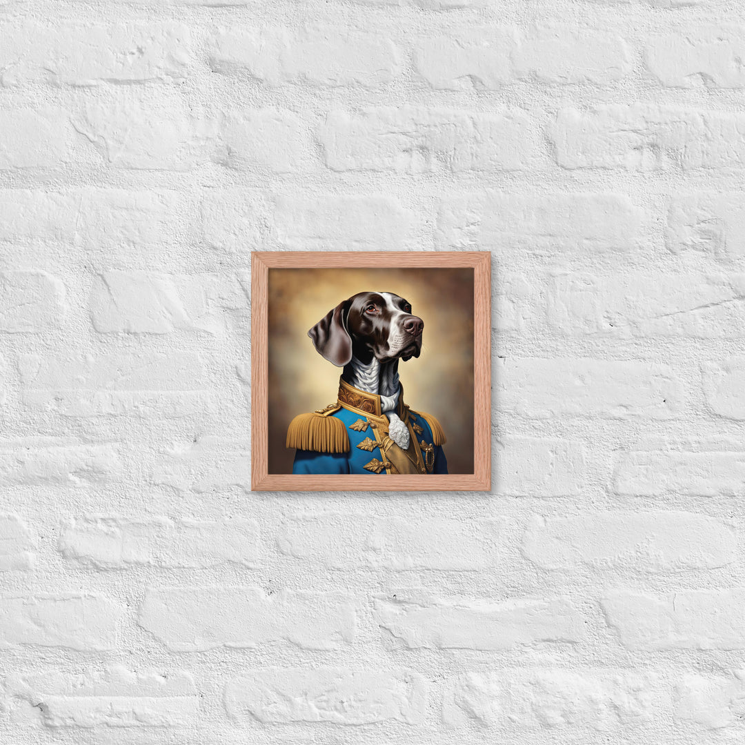 German Shorthaired Pointer- Framed photo paper poster v2