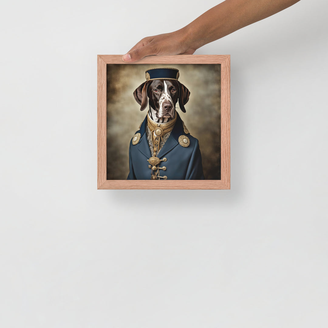 German Shorthaired Pointer- Framed photo paper poster v3