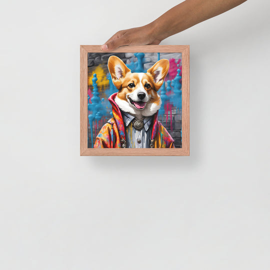 Pembroke Welsh Corgi- Framed photo paper poster v5