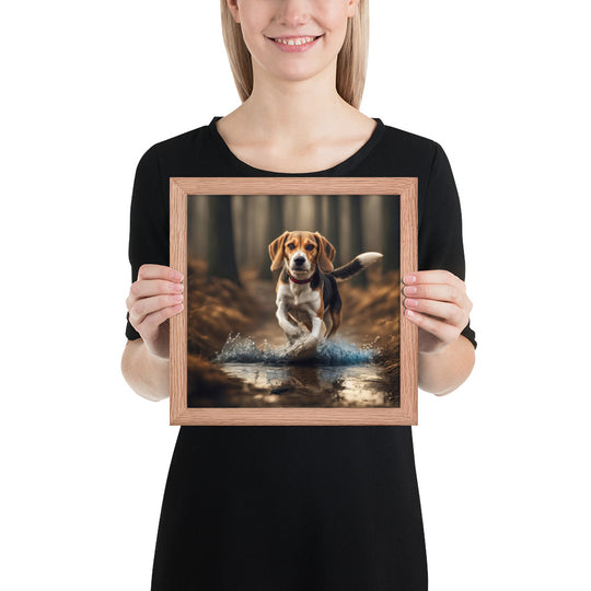 Beagle- Framed photo paper poster v3