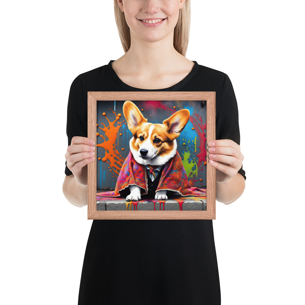 Pembroke Welsh Corgi- Framed photo paper poster v3