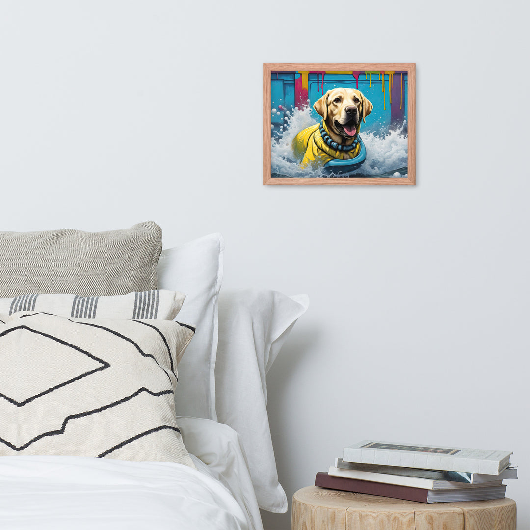 Framed photo paper poster-Labrador Retriever