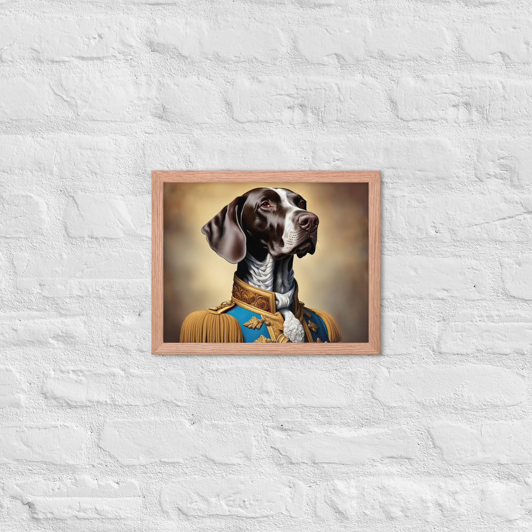 German Shorthaired Pointer- Framed photo paper poster v2