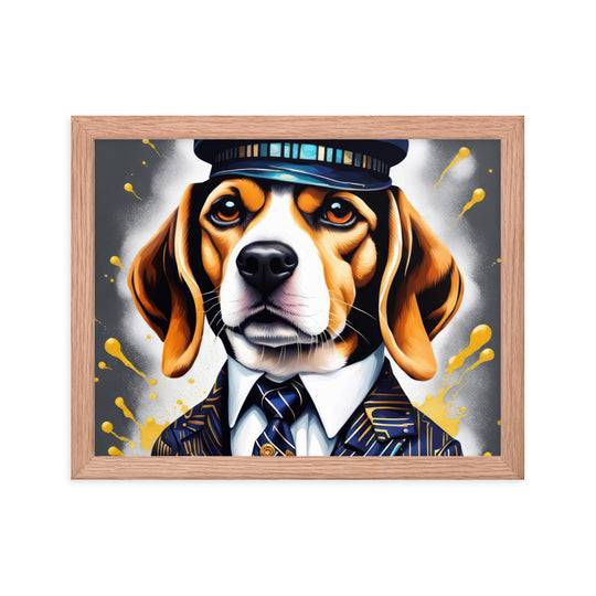 Beagle- Framed photo paper poster v5