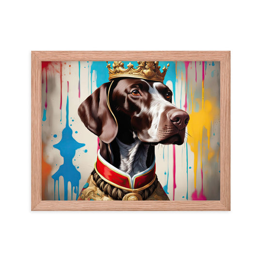 German Shorthaired Pointer- Framed photo paper poster