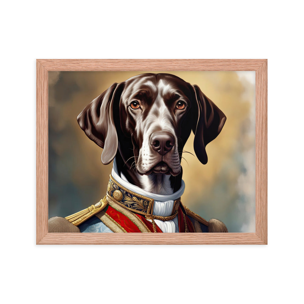 German Shorthaired Pointer- Framed photo paper poster v4