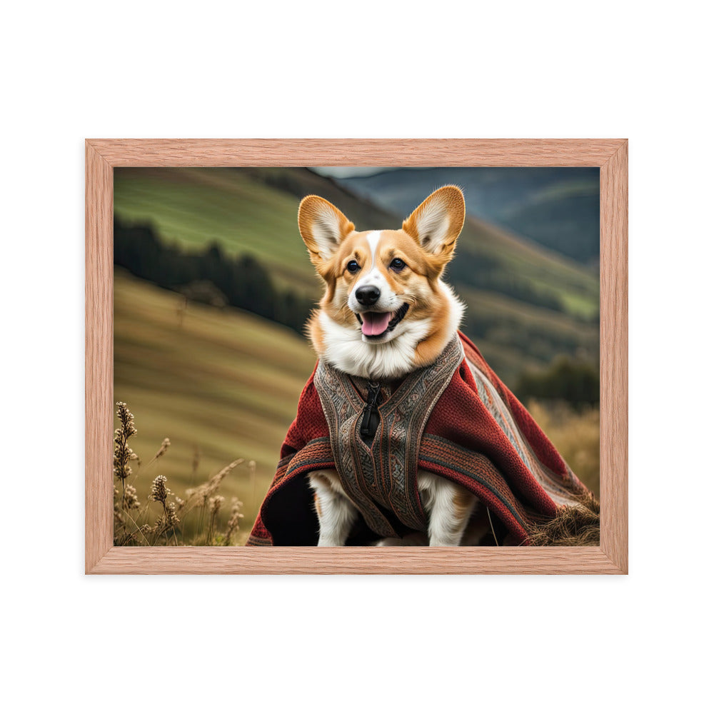 Pembroke Welsh Corgi- Framed photo paper poster v4