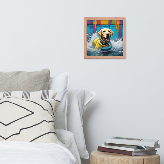 Framed photo paper poster-Labrador Retriever