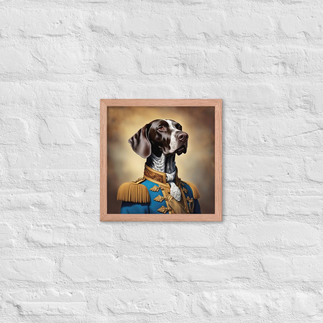 German Shorthaired Pointer- Framed photo paper poster v2