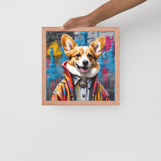 Pembroke Welsh Corgi- Framed photo paper poster v5