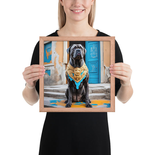 Framed photo paper poster-Cane Corso V2