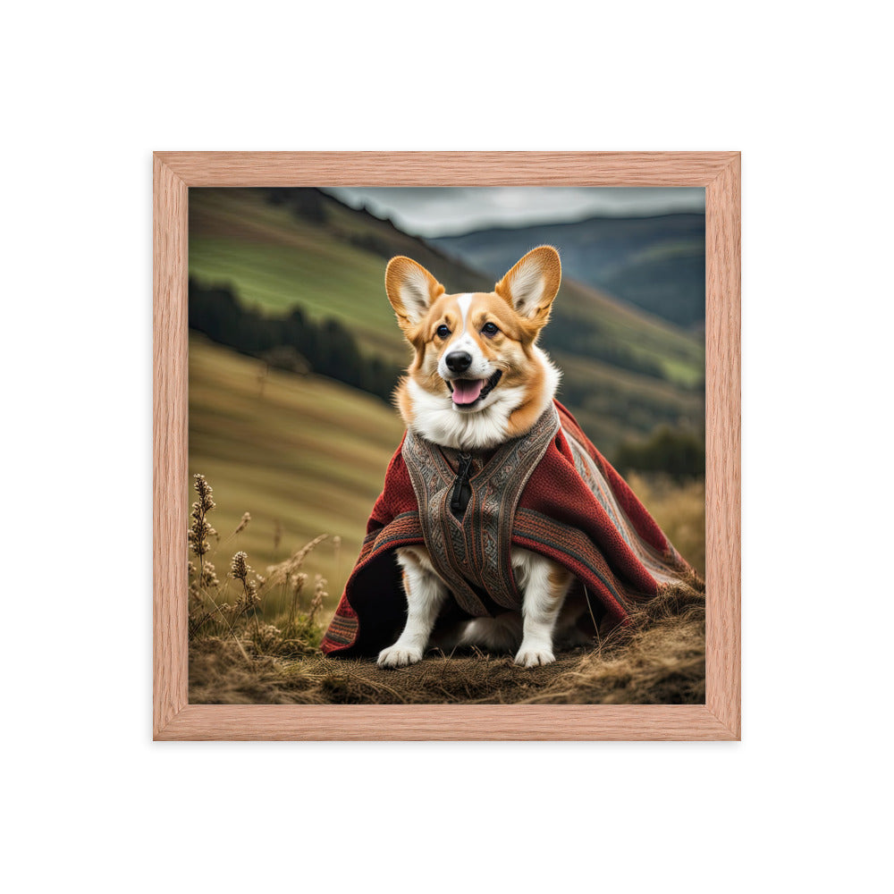 Pembroke Welsh Corgi- Framed photo paper poster v4