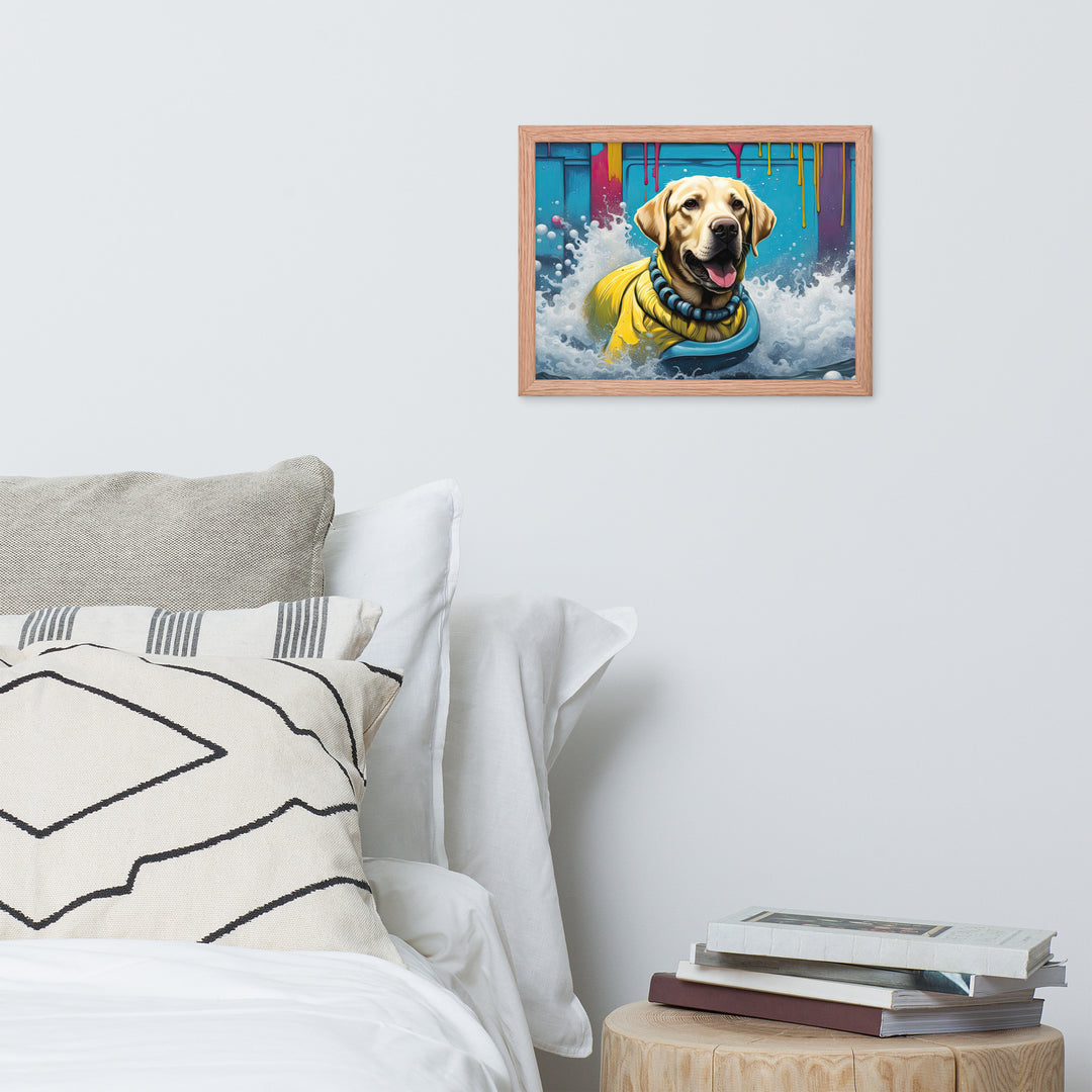 Framed photo paper poster-Labrador Retriever