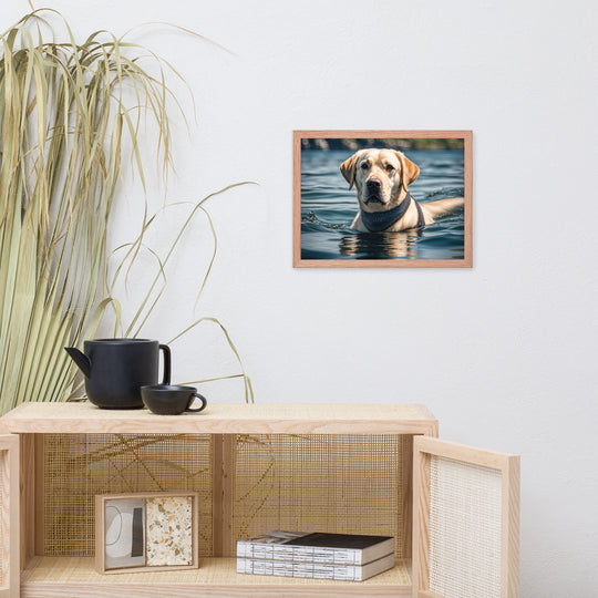 Framed photo paper poster-Labrador Retriever V3