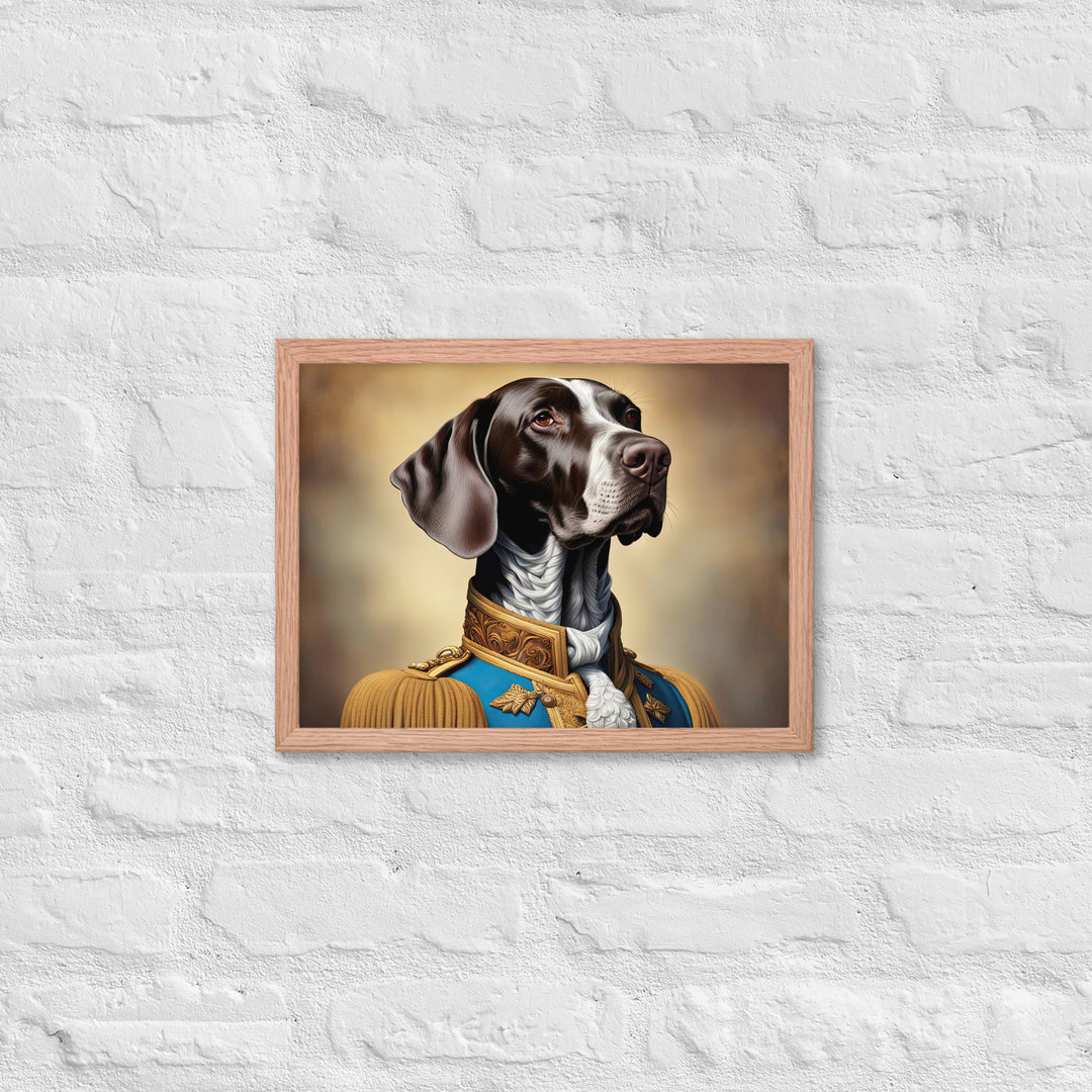 German Shorthaired Pointer- Framed photo paper poster v2